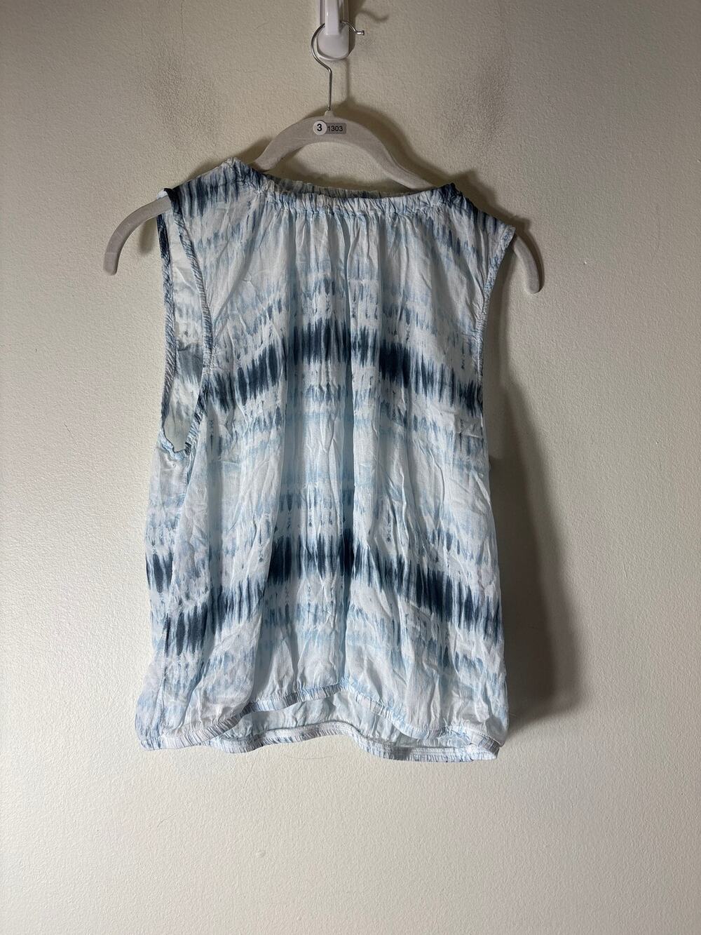 Bella Dahl Blue Tie Dye Tank Sz S